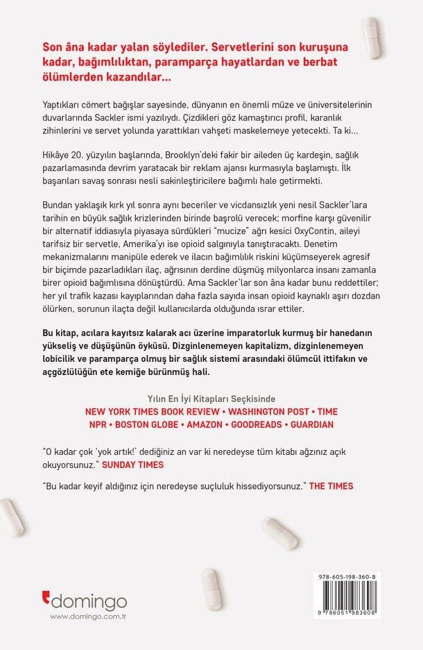 Acı İmparatorluğu: Sackler Hanedanı’nın Gizli Tarihi