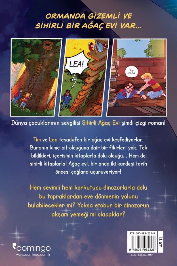Sihirli Ağaç Evi -Çizgi Roman- 1: Dinozorlar Vadisinde